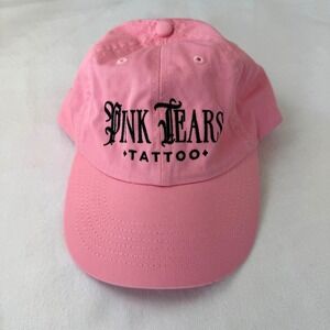 Pink Tears Tattoo Bubblegum Pink Dad Hat Gothic Embroidered Unisex Cap